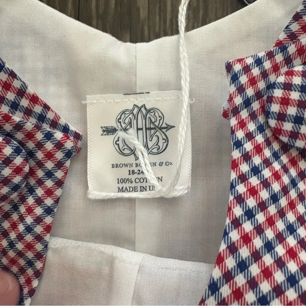 Southern Methodist University Brown Bowen & Co Baby Boy Patriots Point Plaid